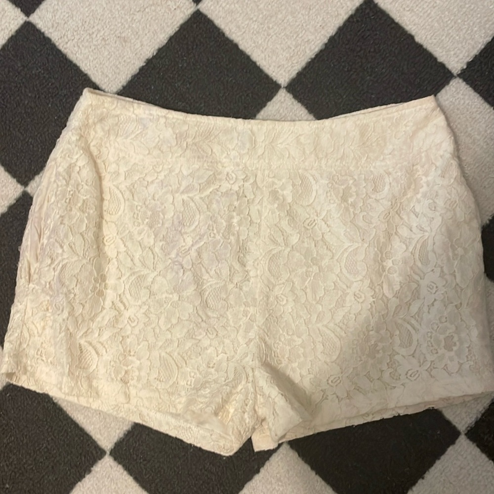 Lace shorts. Size small.